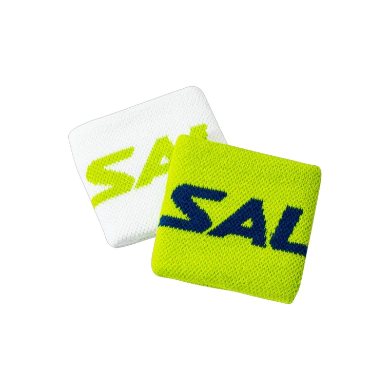 SALMING Wristband Short 2 pack Green/White